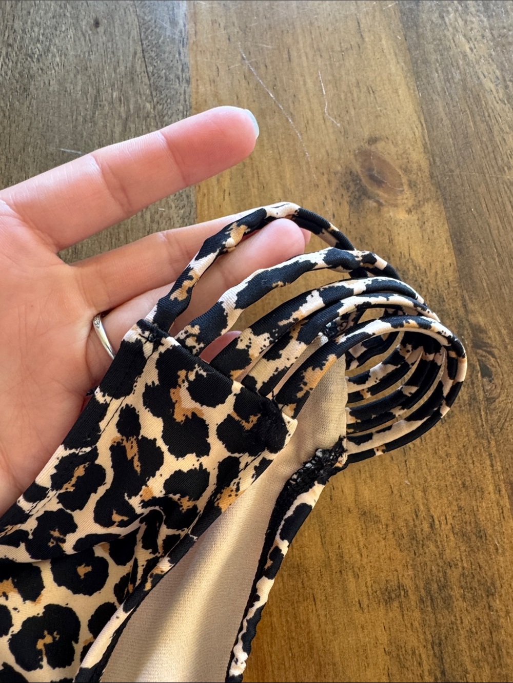 Xhilaration Leopard Print Bikini Bottoms - Picture 2 of 5